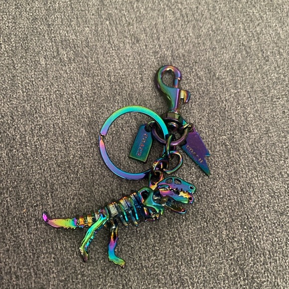 Coach Accessories - Coach Iridescent Rexy Dinosaur Keychain
